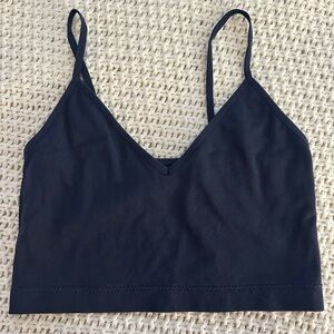 Black Ribbed tank top GARAGE